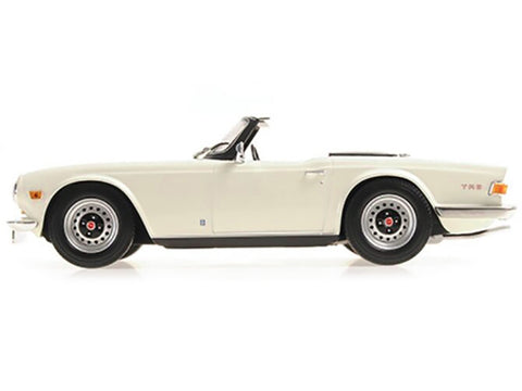 1969 Triumph TR6 Convertible White Limited Edition to 504 pieces Worldwide 1/18 Diecast Model Car by Minichamps