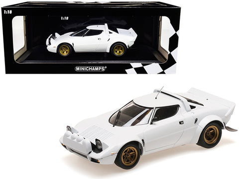 1974 Lancia Stratos White Limited Edition to 300 pieces Worldwide 1/18 Diecast Model Car by Minichamps