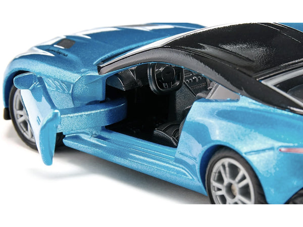 Aston Martin DBS Superleggera Blue Metallic with Black Top Diecast Model Car by Siku