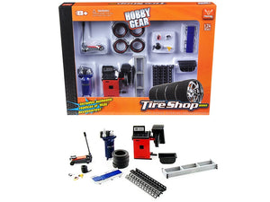 Repair Tire Shop Accessories Tool Set for 1/24 Scale Models by Phoenix Toys
