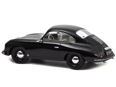 1952 Porsche 356 Coupe Black with White Interior 1/18 Diecast Model Car by Norev