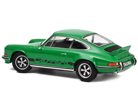 1973 Porsche 911 RS Touring Green with Black Stripes 1/18 Diecast Model Car by Norev