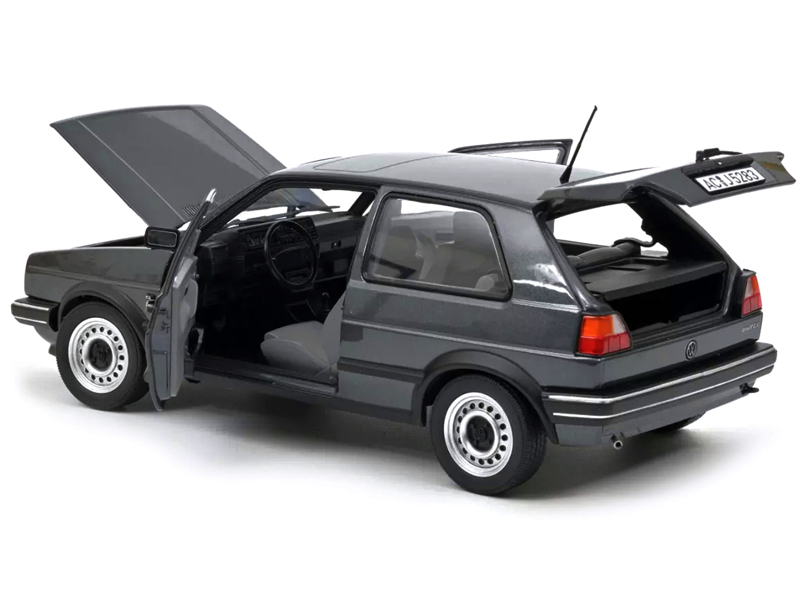 1988 Volkswagen Golf CL Gray Metallic 1/18 Diecast Model Car by Norev