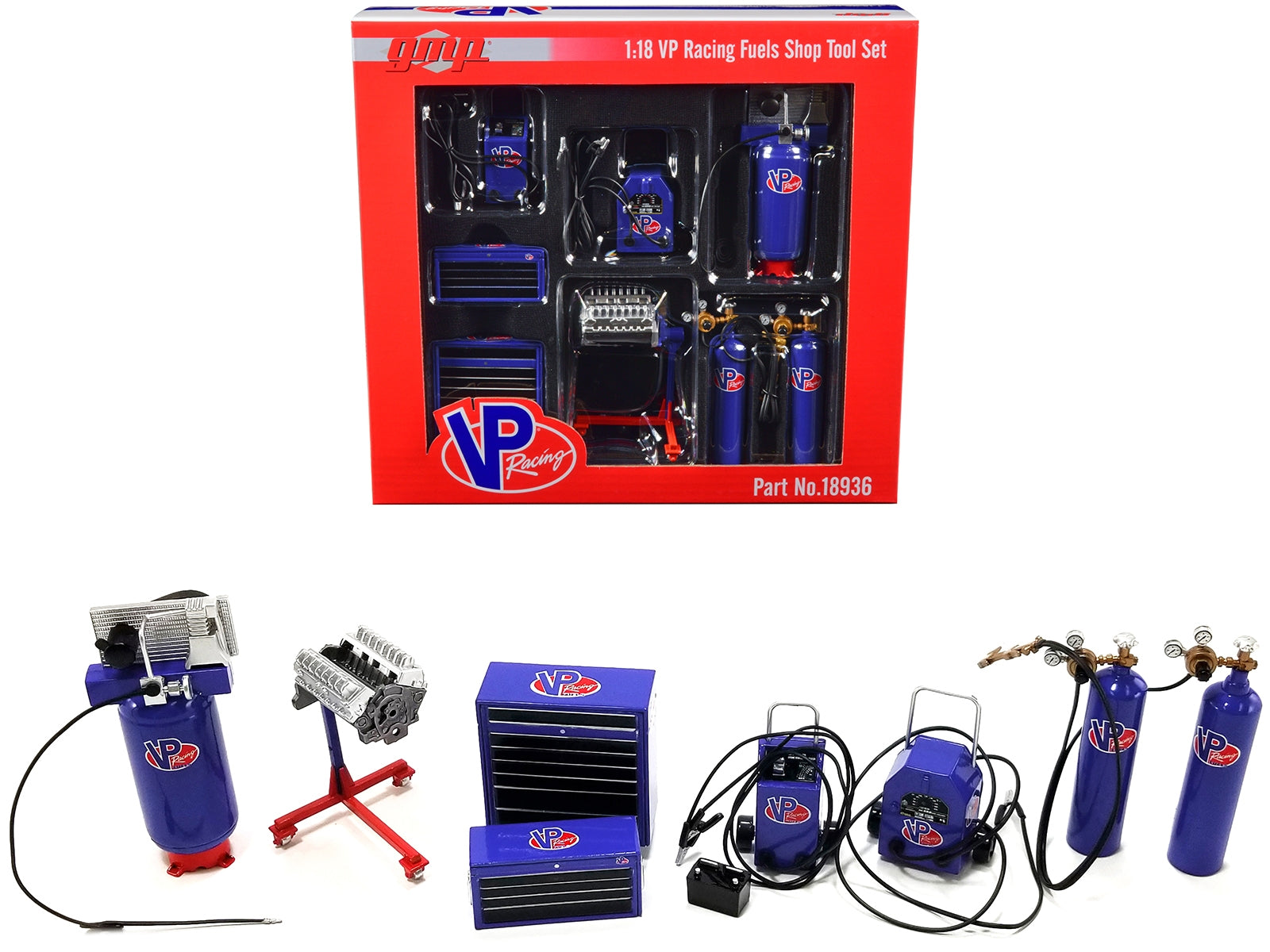 Garage Shop Tools #1 "VP Racing Fuels" Set of 6 pieces 1/18 Diecast Replica by GMP