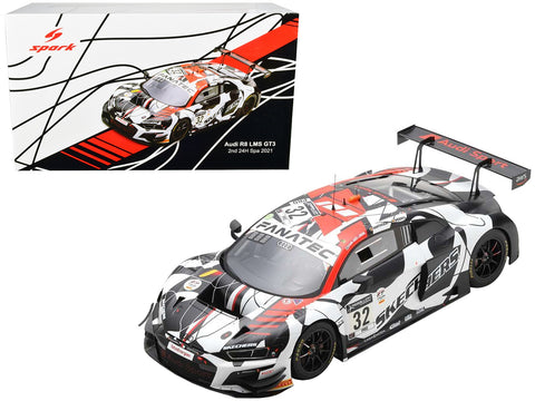Audi R8 LMS GT3 #32 Dries Vanthoor - Kelvin van der Linde - Charles Weerts 2nd Place 24 Hours of Spa (2021) Limited Edition to 300 pieces Worldwide 1/18 Model Car by Spark