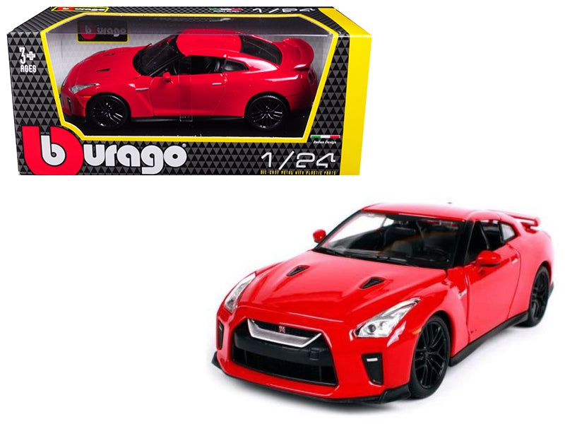 2017 Nissan GT-R R35 Red 1/24 Diecast Car Model by BBurago