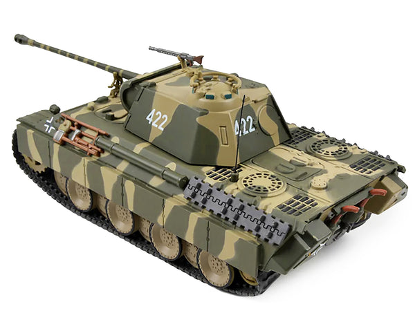 German Sd. Kfz. 171 PzKpfw V Panther Ausf. A Medium Tank with Side Armor Panels #422 "18.Panzer Division Poland October 1944" 1/43 Diecast Model by AFVs of WWII