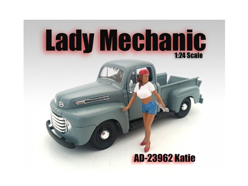 Lady Mechanic Katie Figurine for 1/24 Scale Models by American Diorama