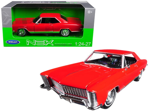 1965 Buick Riviera Gran Sport Red 1/24 Diecast Model Car by Welly
