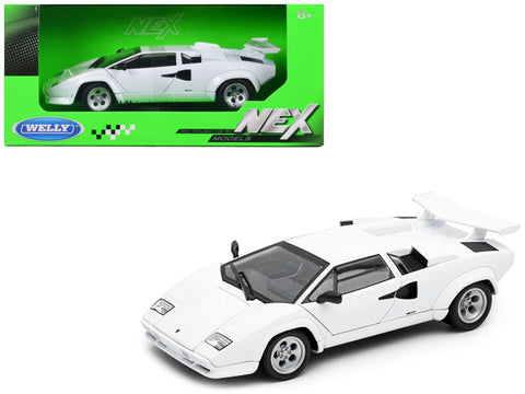 Lamborghini Countach LP 5000 S White "NEX Models" Series 1/24 Diecast Model Car by Welly