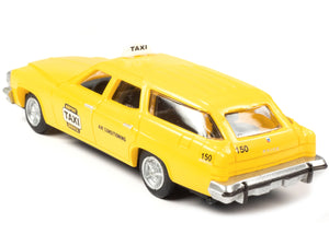 1974 Buick Estate Station Wagon Taxi Yellow 1/87 (HO) Scale Model by Classic Metal Works