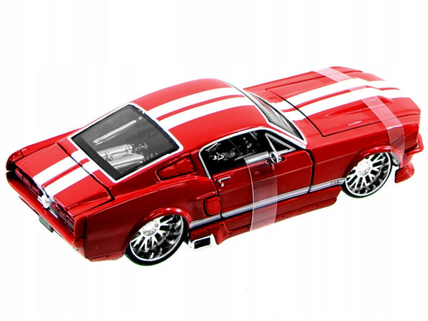 1967 Ford Mustang GT Red with White Stripes "Classic Muscle" "Maisto Design" Series 1/24 Diecast Model Car by Maisto