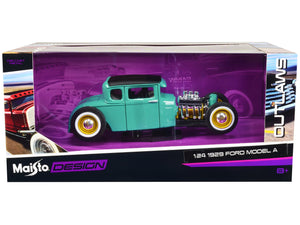 1929 Ford Model A Green with Matt Black Top "Outlaws" Series 1/24 Diecast Model Car by Maisto