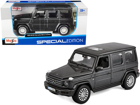 2019 Mercedes Benz G-Class with Sunroof Dark Gray Metallic 1/25 Diecast Model Car by Maisto