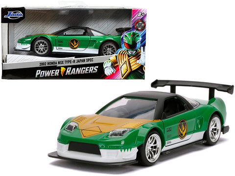 2002 Honda NSX Type-R Japan Spec Green Ranger "Power Rangers" 1/32 Diecast Model Car by Jada