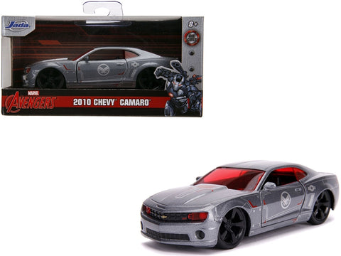 2010 Chevrolet Camaro Silver "War Machine" "Avengers" "Marvel" Series 1/32 Diecast Model Car by Jada