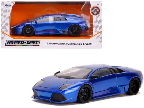 Lamborghini Murcielago LP640 Candy Blue "Hyper-Spec" 1/24 Diecast Model Car by Jada