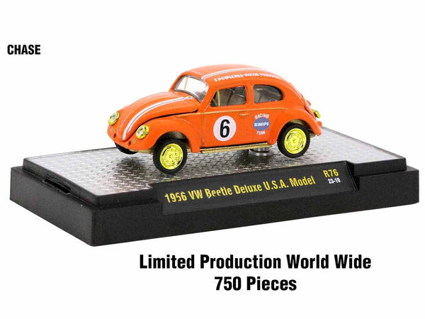 "Auto-Thentics" 6 piece Set Release 76 IN DISPLAY CASES Limited Edition 1/64 Diecast Model Cars by M2 Machines