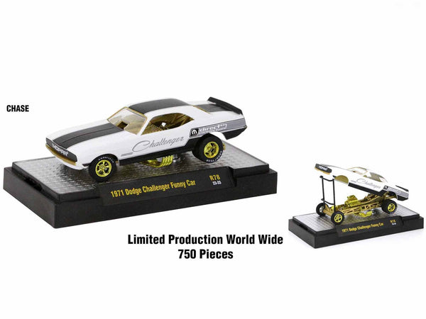 "Auto-Thentics" 6 piece Set Release 78 IN DISPLAY CASES Limited Edition 1/64 Diecast Model Cars by M2 Machines