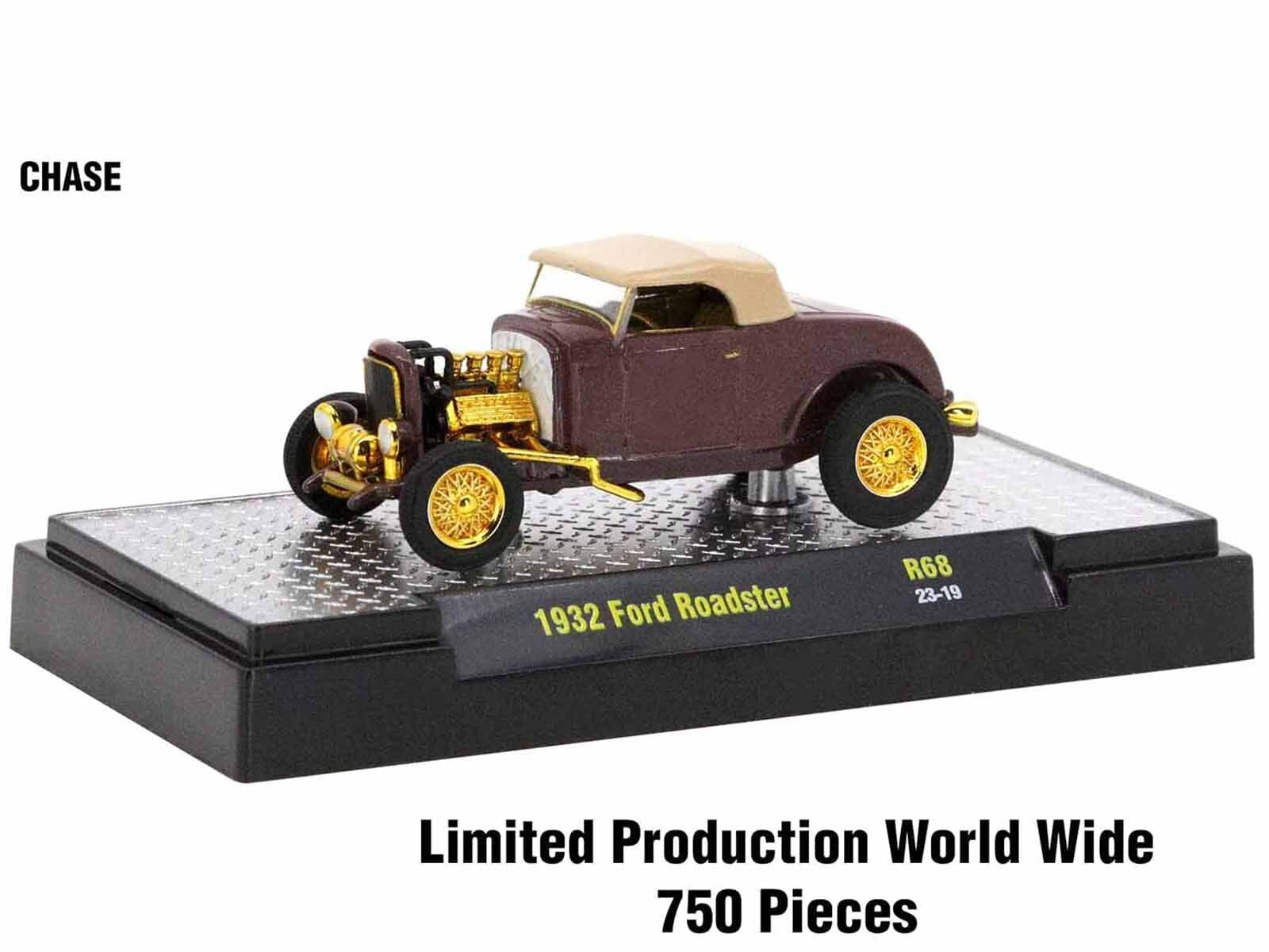 "Auto Meets" Set of 6 Cars IN DISPLAY CASES Release 68 Limited Edition 1/64 Diecast Model Cars by M2 Machines