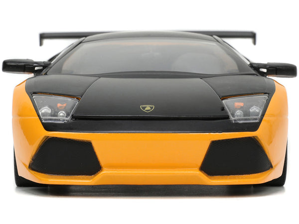 Lamborghini Murcielago LP 640 Yellow Metallic and Matt Black "Hyper-Spec" Series 1/24 Diecast Model Car by Jada