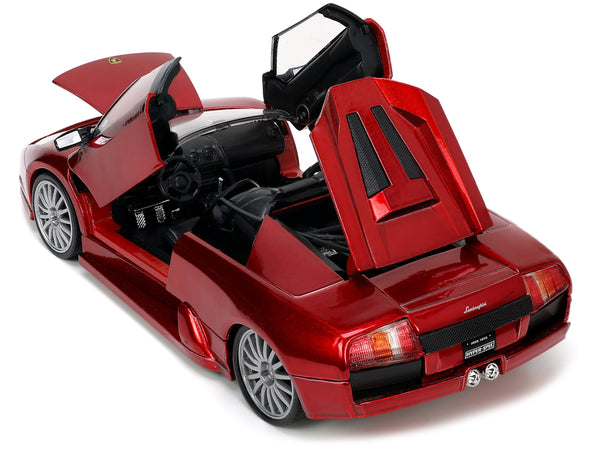 Lamborghini Murcielago Roadster Red Metallic "Hyper-Spec" Series 1/24 Diecast Model Car by Jada