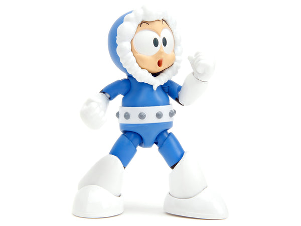 Ice Man 4" Moveable Figure with Accessories and Alternate Head and Hands "Mega Man" (1987) Video Game model by Jada