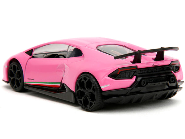 Lamborghini Huracan Performante Matt Pink "Pink Slips" Series 1/32 Diecast Model Car by Jada