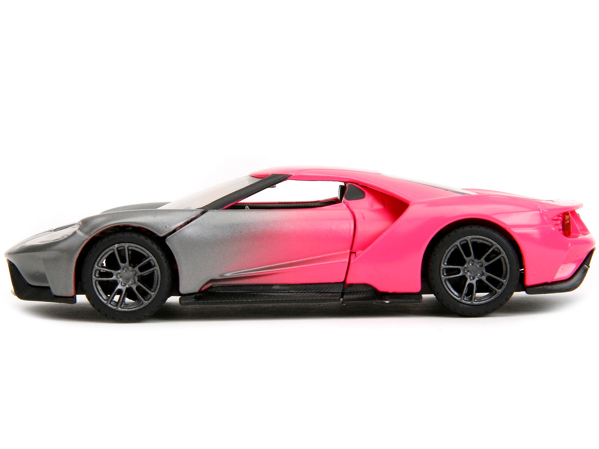 2017 Ford GT Gray Metallic and Pink Gradient "Pink Slips" Series 1/32 Diecast Model Car by Jada