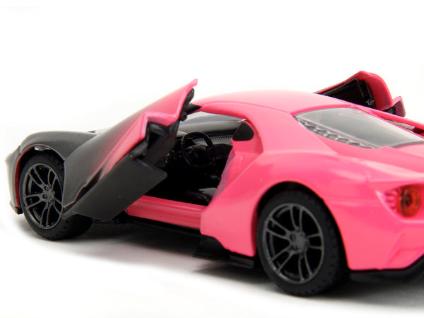 2017 Ford GT Gray Metallic and Pink Gradient "Pink Slips" Series 1/32 Diecast Model Car by Jada