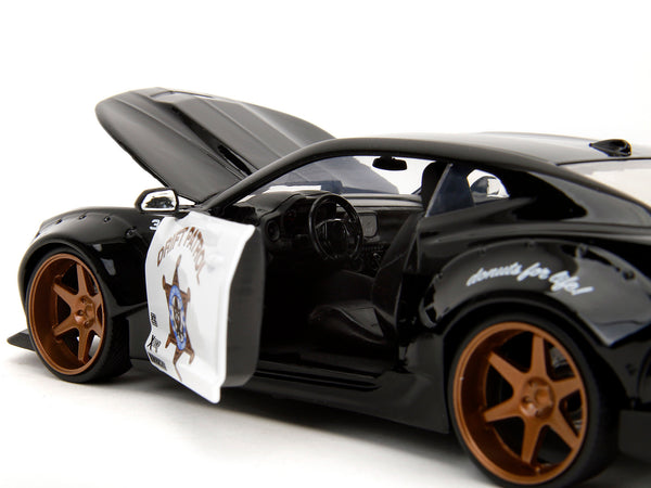 2016 Chevrolet Camaro Widebody Black and White "Drift Patrol" "Wide Body" Series 1/24 Diecast Model Car by Jada