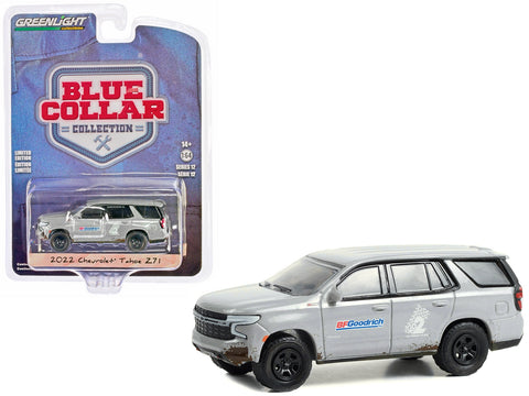 2022 Chevrolet Tahoe Z71 Gray Metallic (Dirty) "BFGoodrich" "Blue Collar Collection" Series 12 1/64 Diecast Model Car by Greenlight