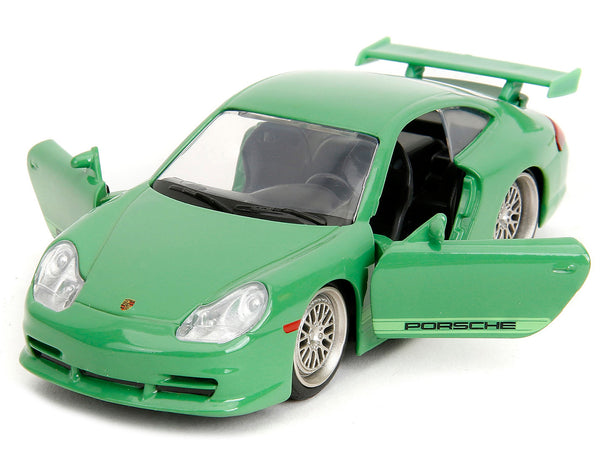 Porsche 911 GT3 (996) Green "Pink Slips" Series 1/32 Diecast Model Car by Jada