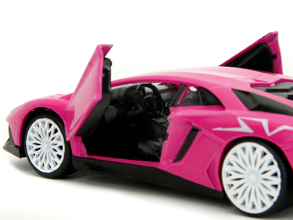Lamborghini Aventador SV Pink "Pink Slips" Series 1/32 Diecast Model Car by Jada