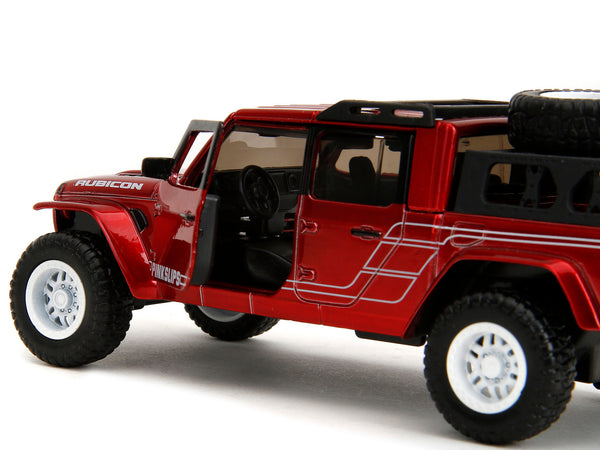 2020 Jeep Gladiator Pickup Truck Candy Red "Pink Slips" Series 1/32 Diecast Model Car by Jada