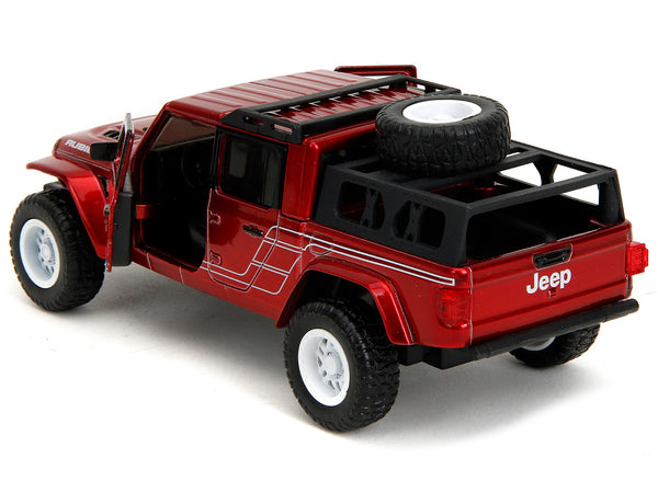 2020 Jeep Gladiator Pickup Truck Candy Red "Pink Slips" Series 1/32 Diecast Model Car by Jada