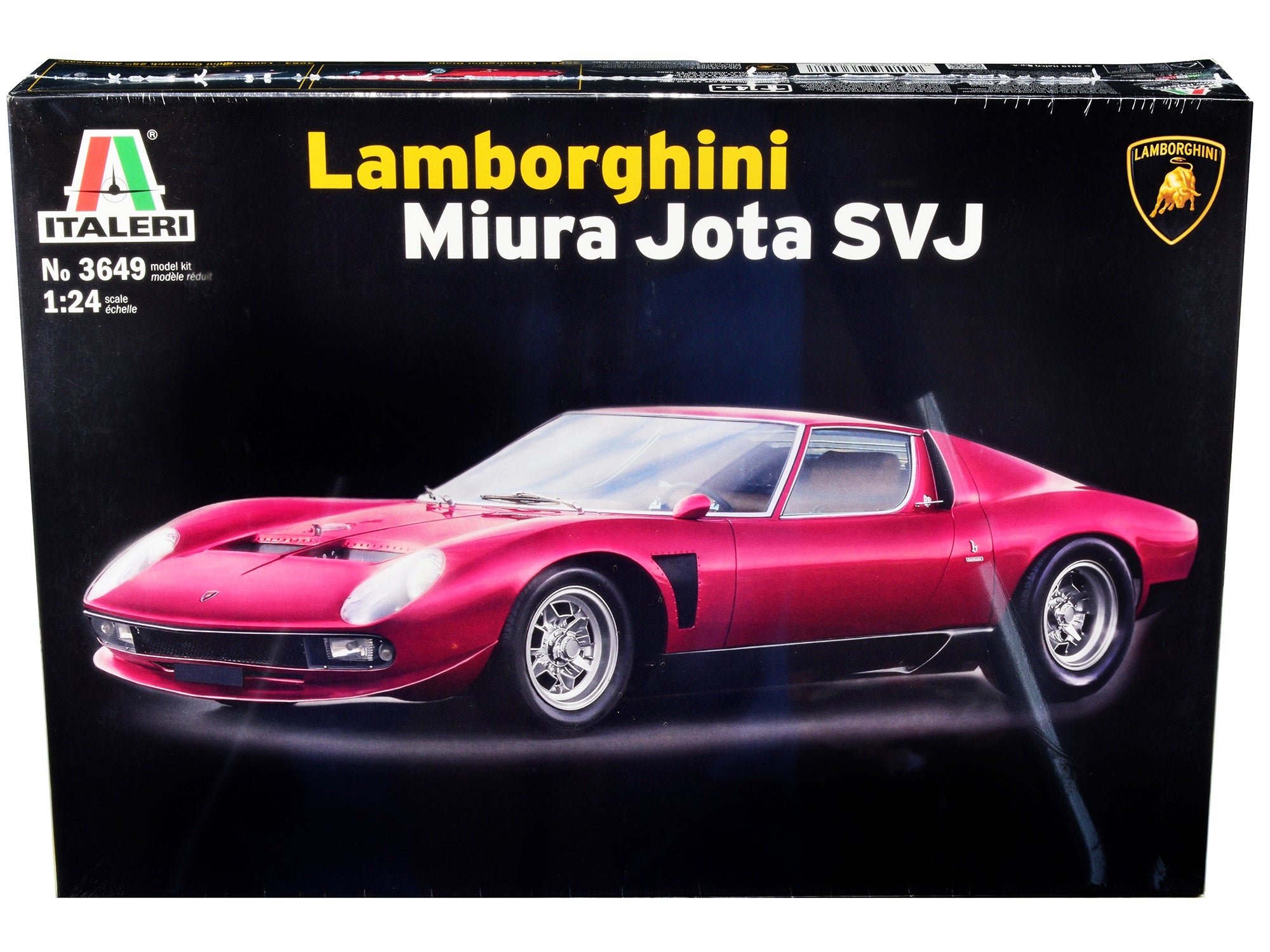 Skill 2 Model Kit Lamborghini Miura Jota SVJ 1/24 Scale Model by Italeri