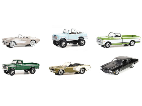 Barrett Jackson "Scottsdale Edition" Set of 6 Cars Series 13 1/64 Diecast Model Cars by Greenlight