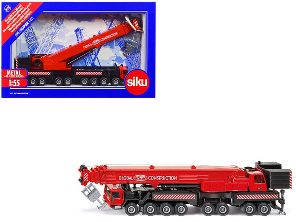 Siku Mega Lifter Red and Black "Global Construction" 1/55 Diecast Models by Siku