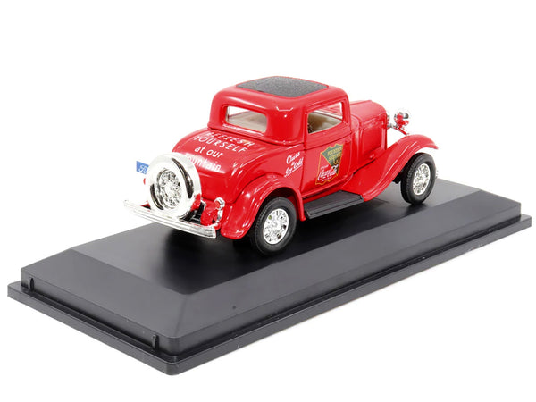 1932 Ford Coupe "Coca-Cola" Red with Black Top 1/43 Diecast Model Car by Motor City Classics