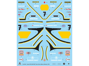 Skill 5 Model Kit Suzuki RG 500 XR27 Motorcycle #7 Barry Sheene "Heron Team" (1978) 1/9 Scale Model by Italeri