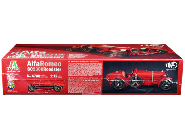 Skill 5 Model Kit Alfa Romeo 8C 2300 Roadster 1/12 Scale Model by Italeri