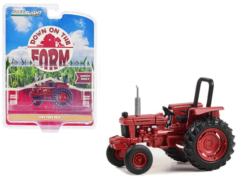 1985 Ford 5610 Tractor Red "Memphis Tennessee Fire Department" "Down on the Farm" Series 1/64 Diecast Model by Greenlight