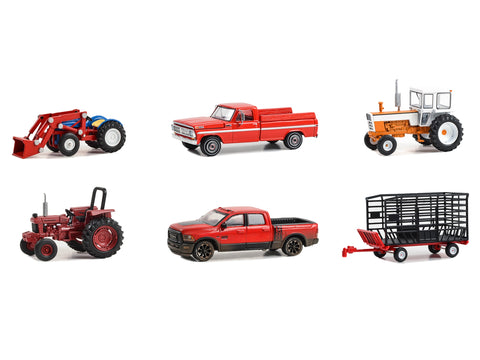 "Down on the Farm" Series Set of 6 pieces Release 8 1/64 Diecast Models by Greenlight