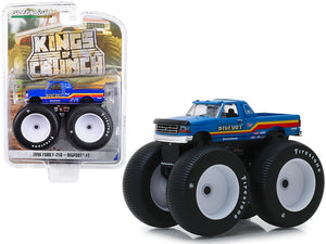1996 Ford F-250 Monster Truck "Bigfoot #7" Metallic Blue with Stripes "Kings of Crunch" Series 5 1/64 Diecast Model Car by Greenlight
