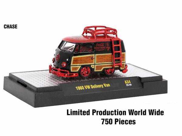 "Coca-Cola" Set of 3 pieces Release 34 Limited Edition to 10000 pieces Worldwide 1/64 Diecast Model Cars by M2 Machines