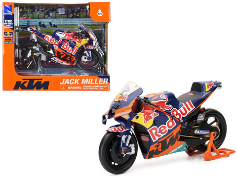 KTM RC16 Motorcycle #43 Jack Miller "Red Bull KTM Factory Racing" MotoGP World Championship (2023) 1/12 Diecast Model by New Ray