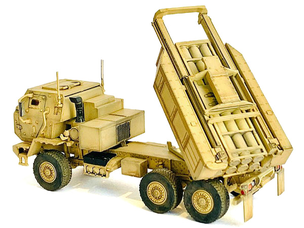 United States M142 High Mobility Artillery Rocket System (HIMARS) Desert Camo "NEO Dragon Armor" Series 1/72 Plastic Model by Dragon Models