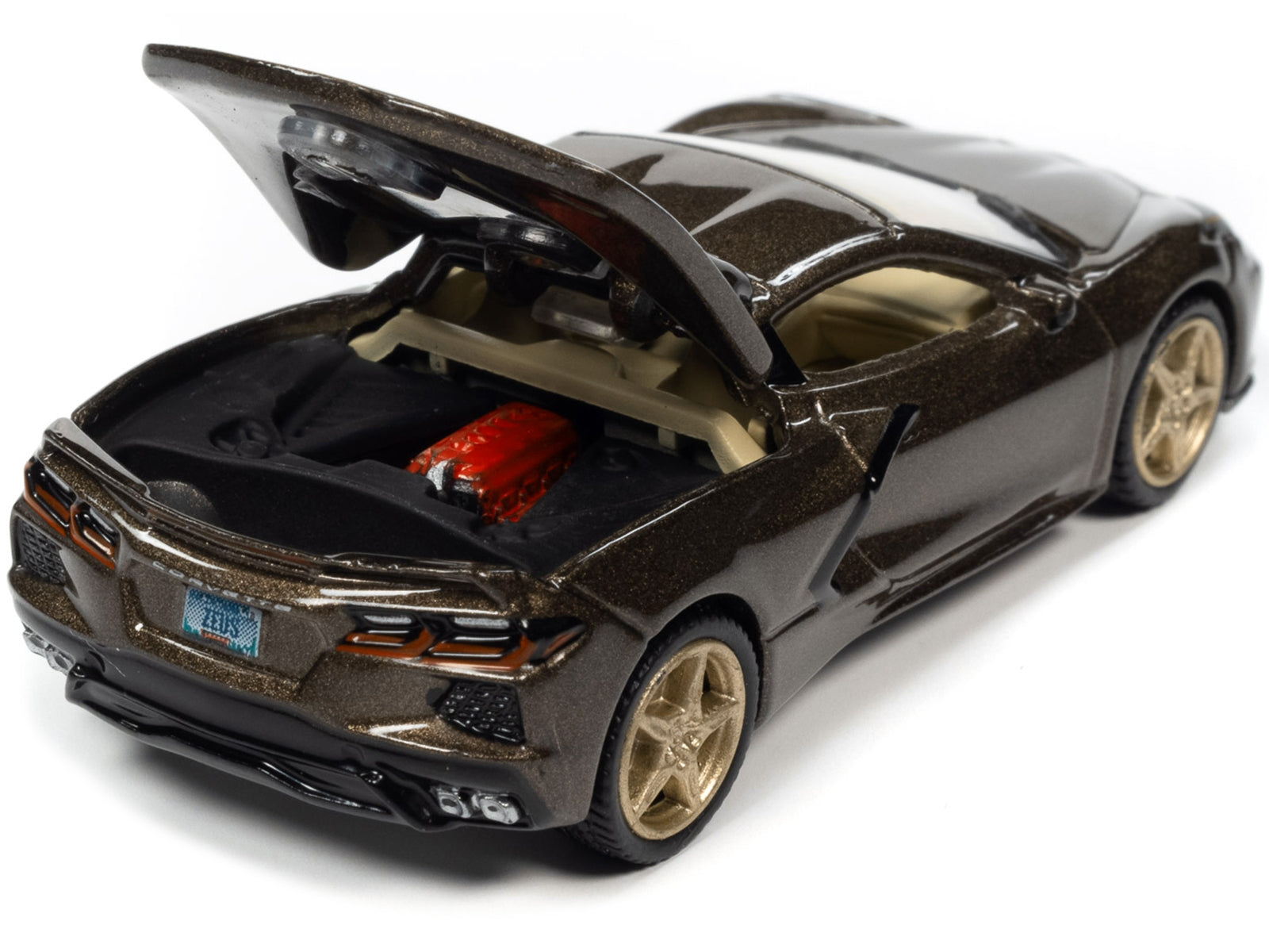 2020 Chevrolet Corvette Zeus Bronze Metallic "Sports Cars" Limited Edition 1/64 Diecast Model Car by Auto World