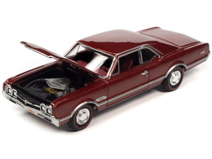 1966 Oldsmobile 442 Autumn Bronze Metallic with Red Interior "Vintage Muscle" Limited Edition 1/64 Diecast Model Car by Auto World